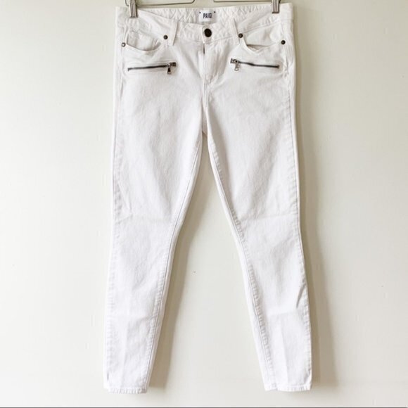 PAIGE 'Indio Zip'‎ Skinny Stretch Jeans Size 26 - Picture 3 of 10